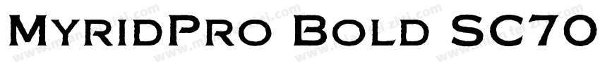 MyridPro Bold SC700字体转换